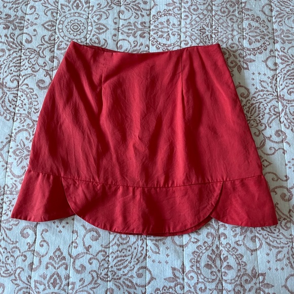 Red Mini Skirt - Picture 5 of 5
